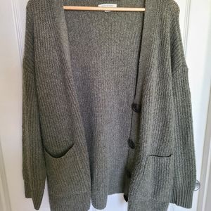 Oversized green cardigan S